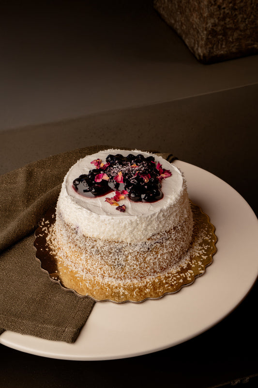 Vegan GF Blueberry Coconut Cake
