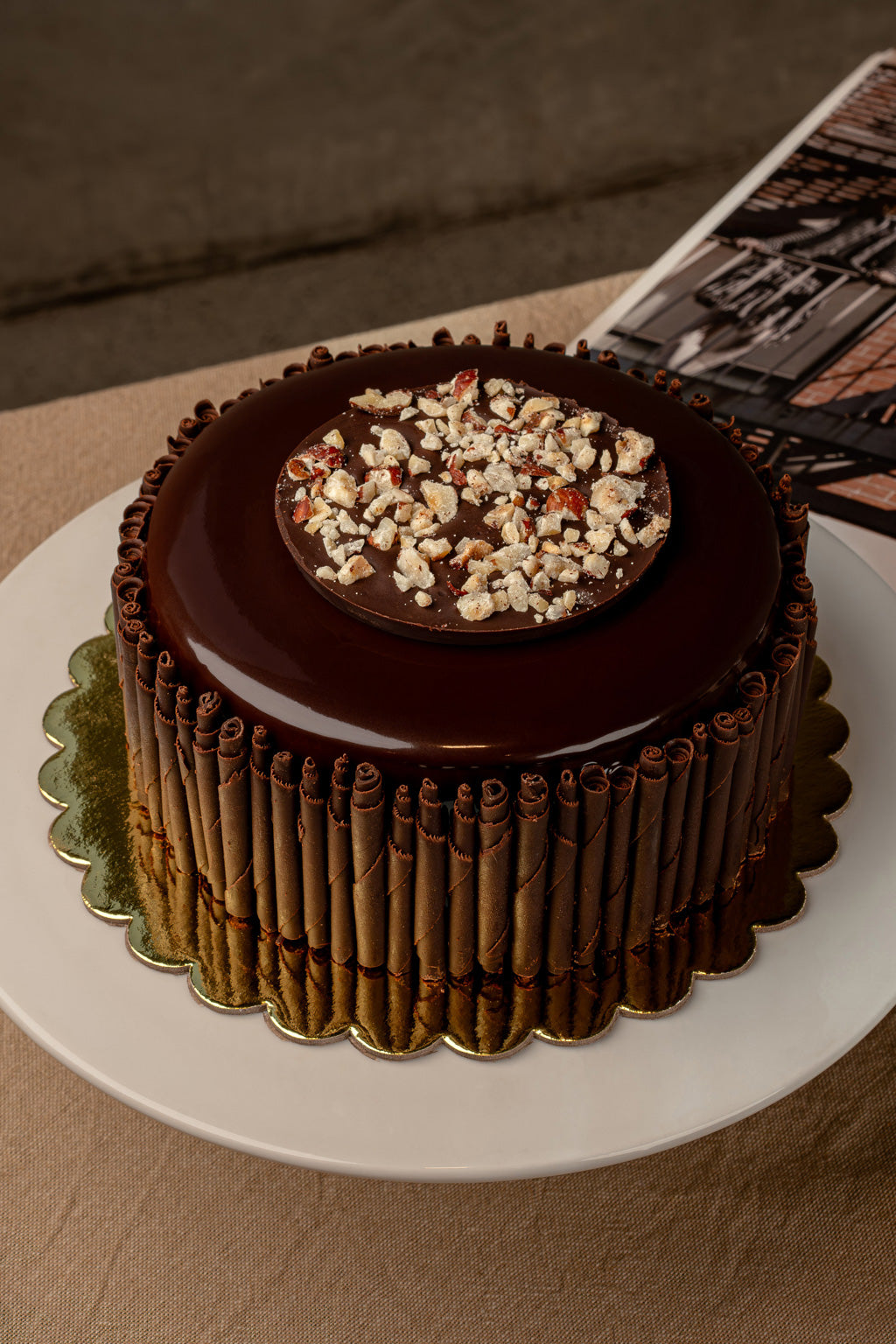 Chocolate Hazelnut Brownie Cake