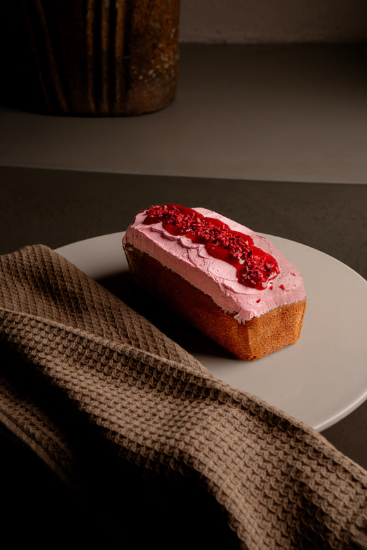 GF Raspberry Rose Bar Cake