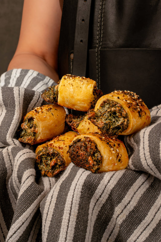 GF Mini Spinach Feta Ricotta Macadamia Rolls