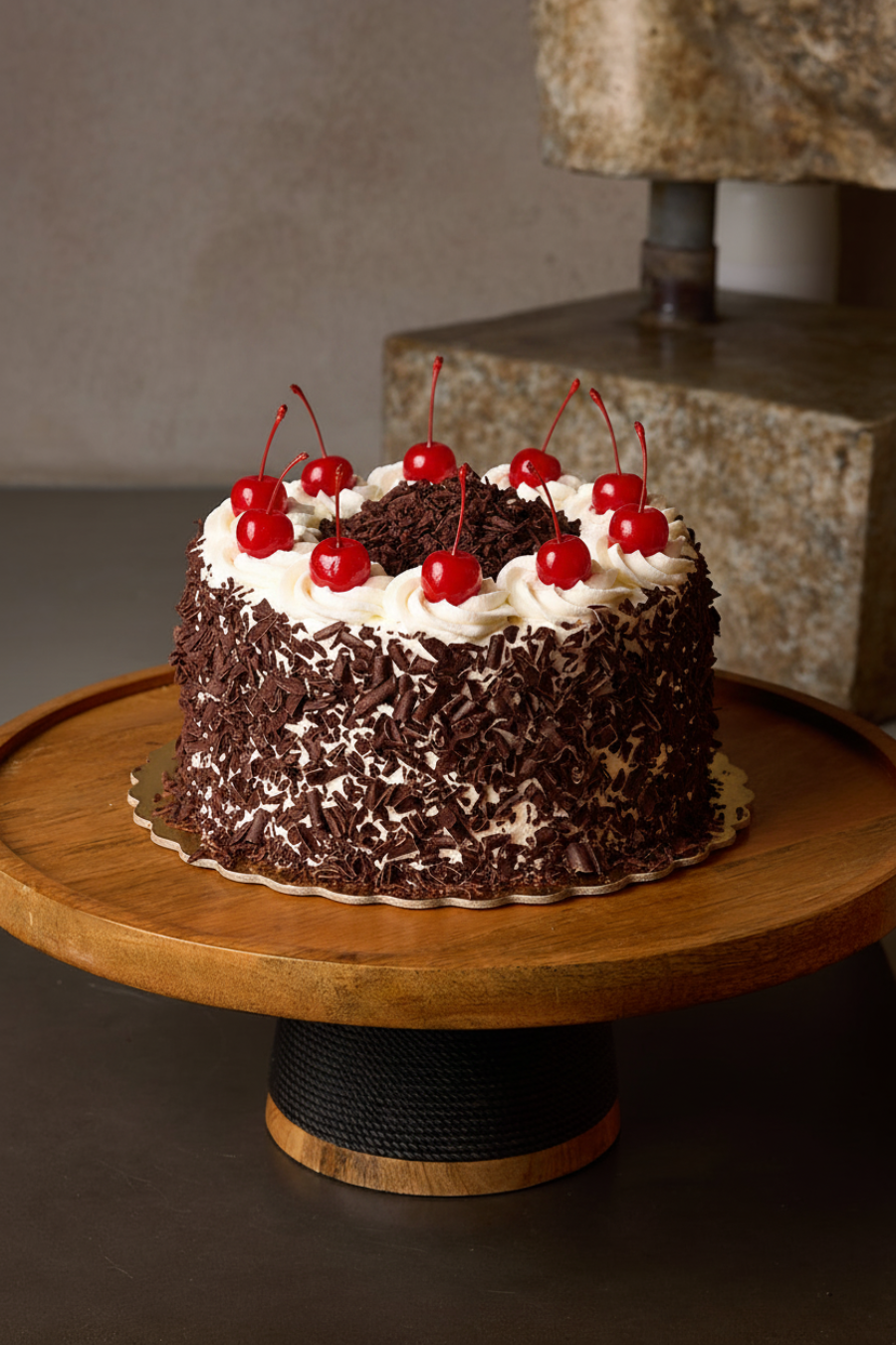 Black Forest Cake - Cherries and Chocolate Centre