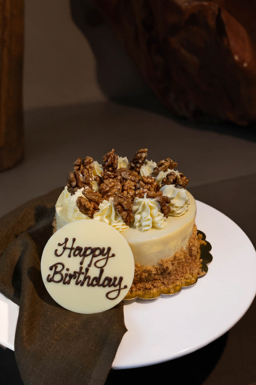 Happy Birthday - Carrot Walnut Cake