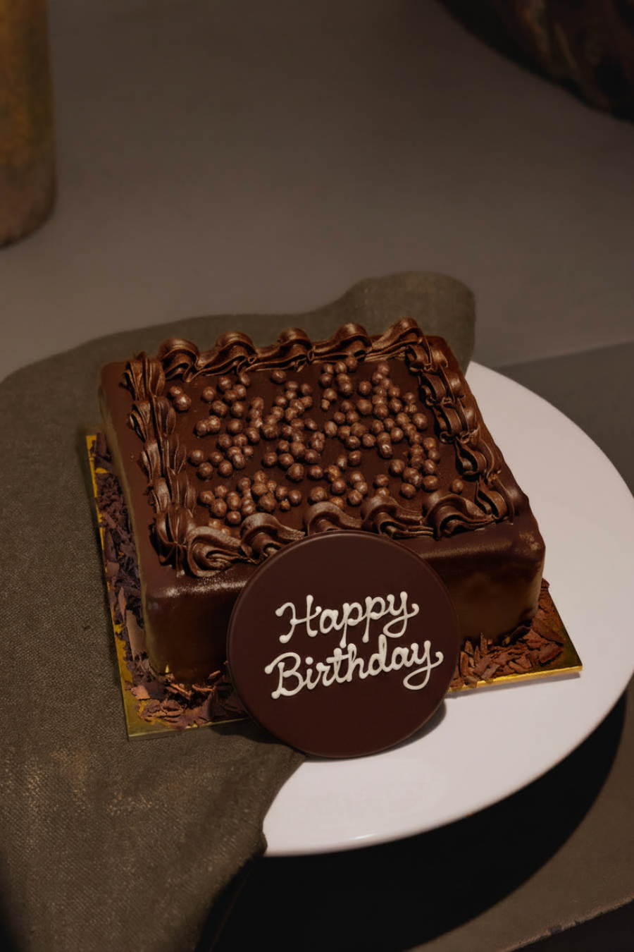 Happy Birthday - Chocolate Mud Cake