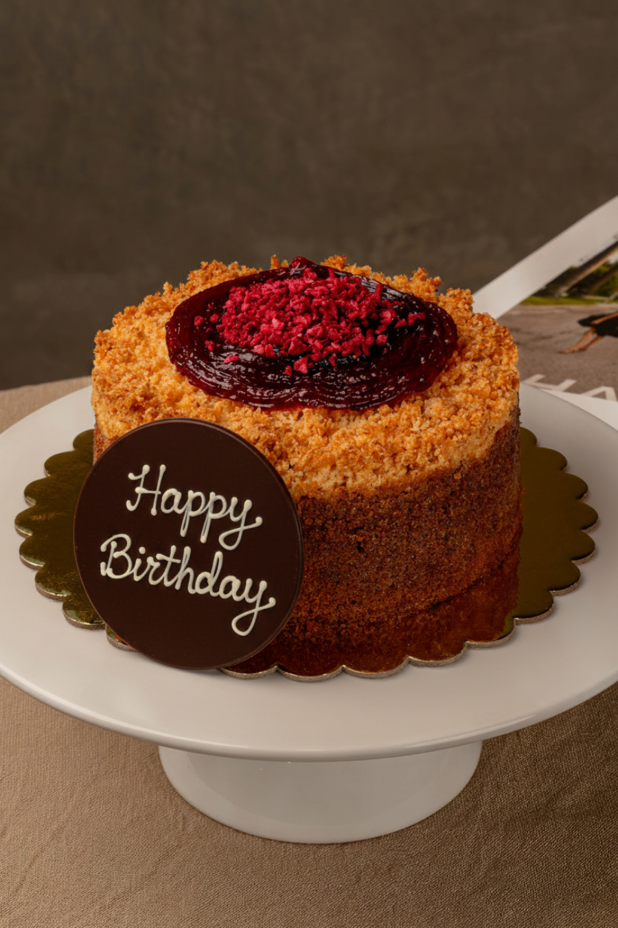 Happy Birthday - Raspberry Pear Crumble