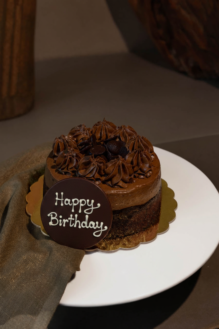 Happy Birthday - Vegan Chocolate Cake