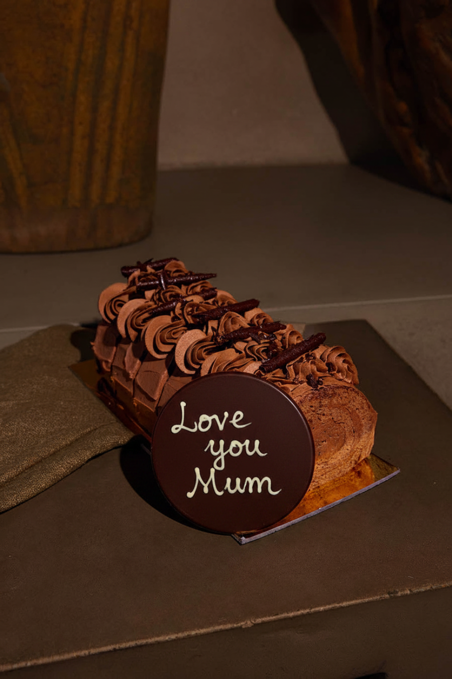 Love you Mum - Chocolate Roulade