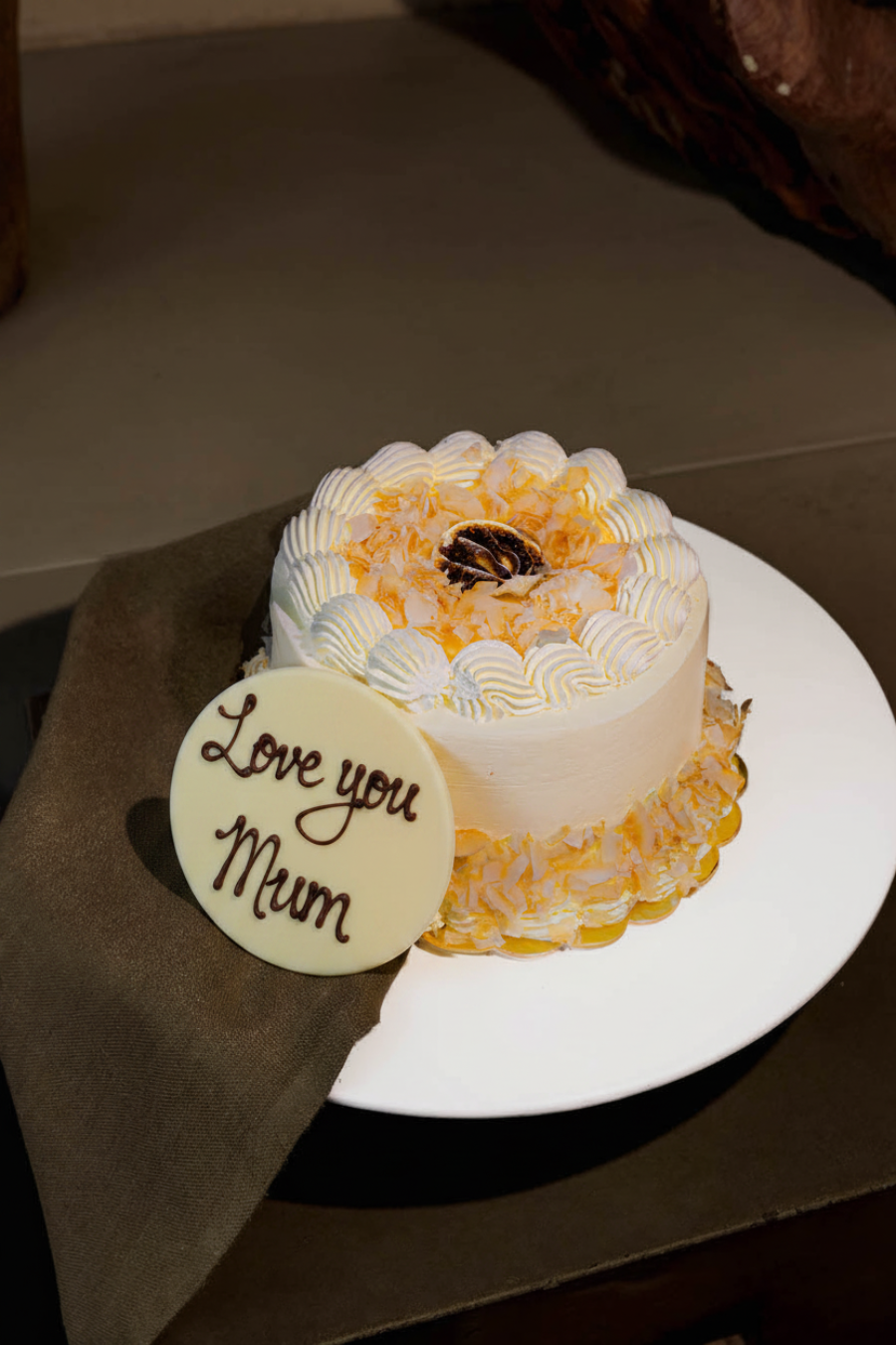 Love you Mum - Lemon Coconut Cake