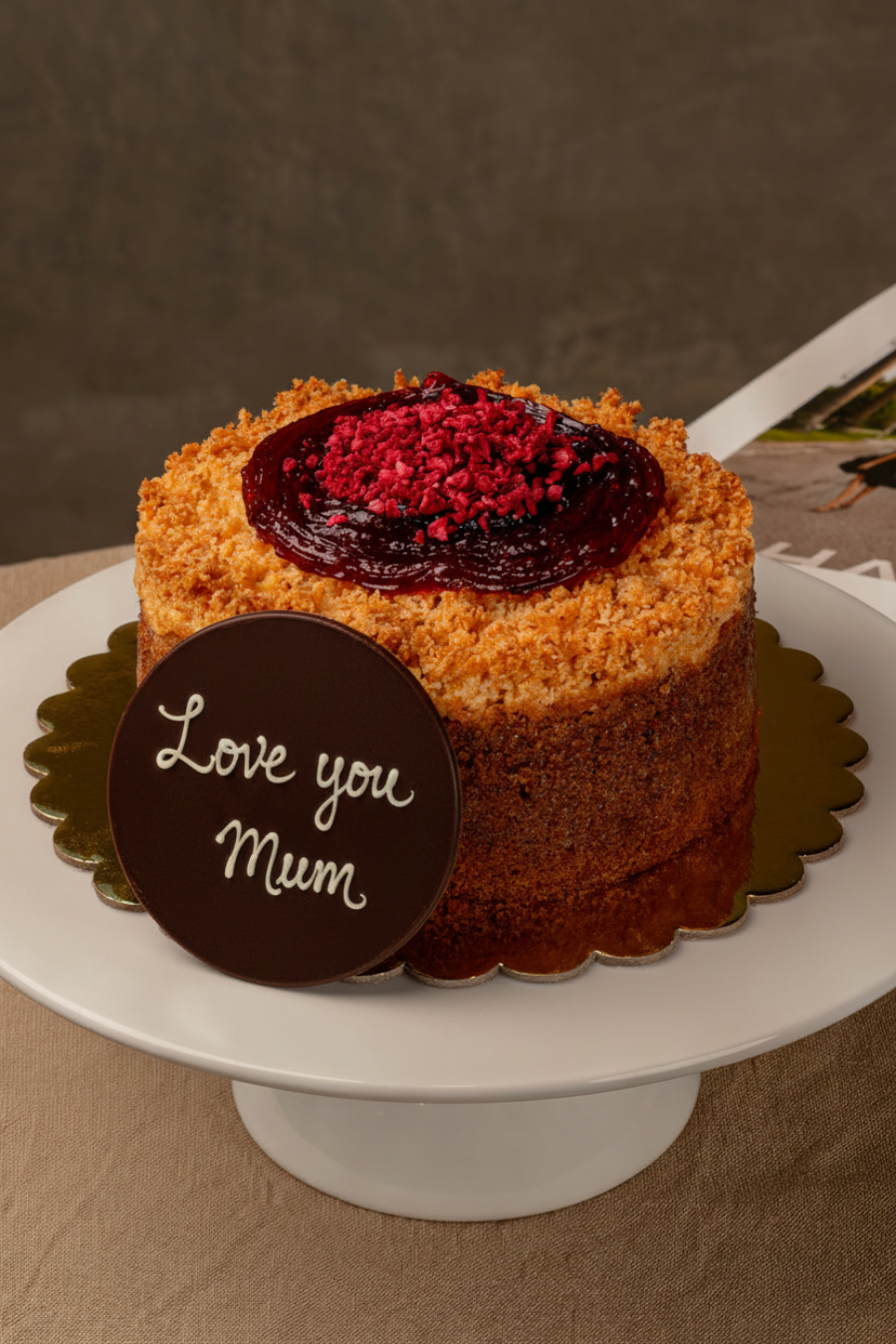 Love you Mum - Raspberry Pear Crumble