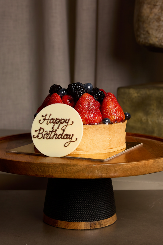 Mixed Fruit Tart with Plaque