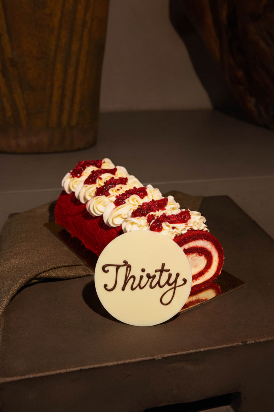 Thirty - Red Velvet Roulade